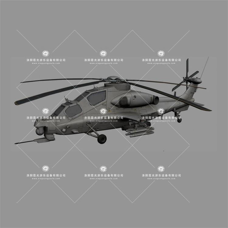 福安武装直升机3D模型